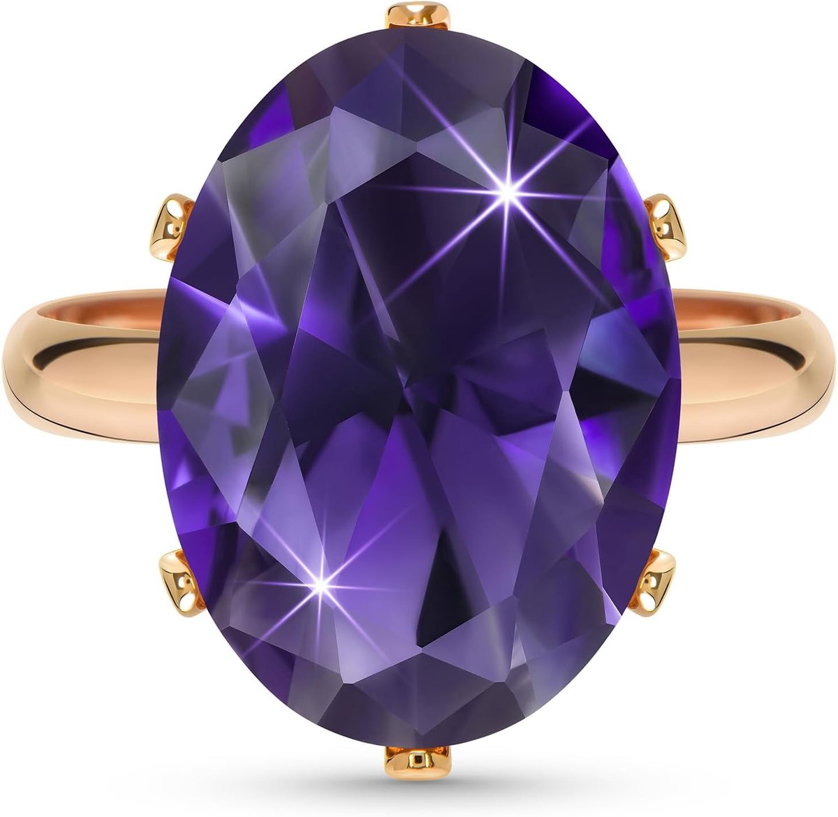 Ringen voor dames, moissanite ring met nepdiamant, verstelbare ring