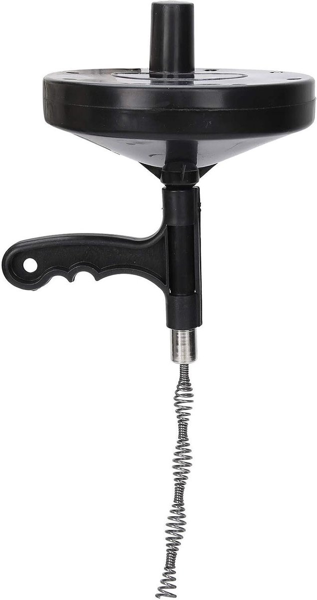 Riool Bagger Gereedschap - Afvoer Ontstopper - Verstopping Verwijderen - Flexibele Staaldraad Veer - 5 meter - Zwart