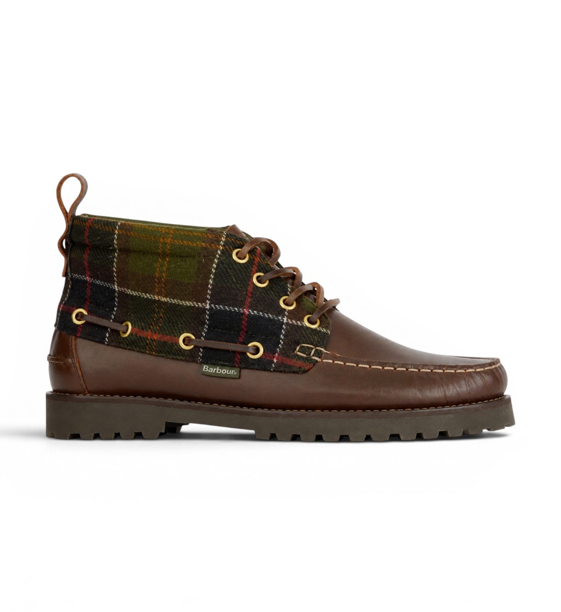 Barbour Harle Mid Chukka bruine leren enkellaarzen