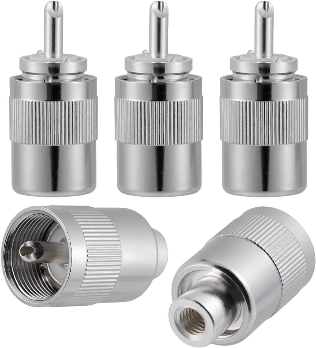 5Pcs Pl259 Uhf Mannelijke Connectoren 50 Ohm Pl259 Mannelijke Stekker