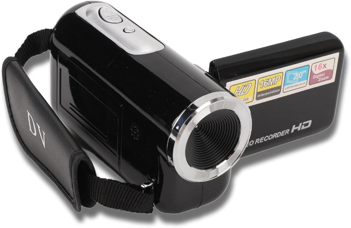 Videocamera camcorder 16MP - 16X digitale zoom - 2.0 inch draaibaar scherm - ideaal voor vloggers - ShopVlot