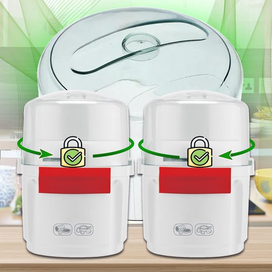 Chopper Deksel - Deksel Keukenmachine - Eten Hakselen - Voedselveilig Plastic - 15.3 x 15.3 x 11.7 cm - Transparant — afbeelding 5