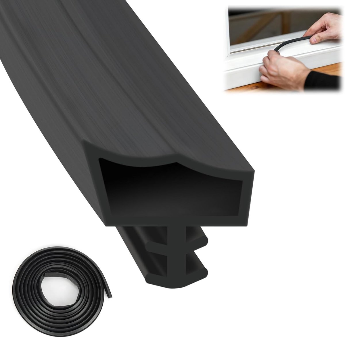 Deurafdichting voor geluidsisolatie, deurafdichting, rubber