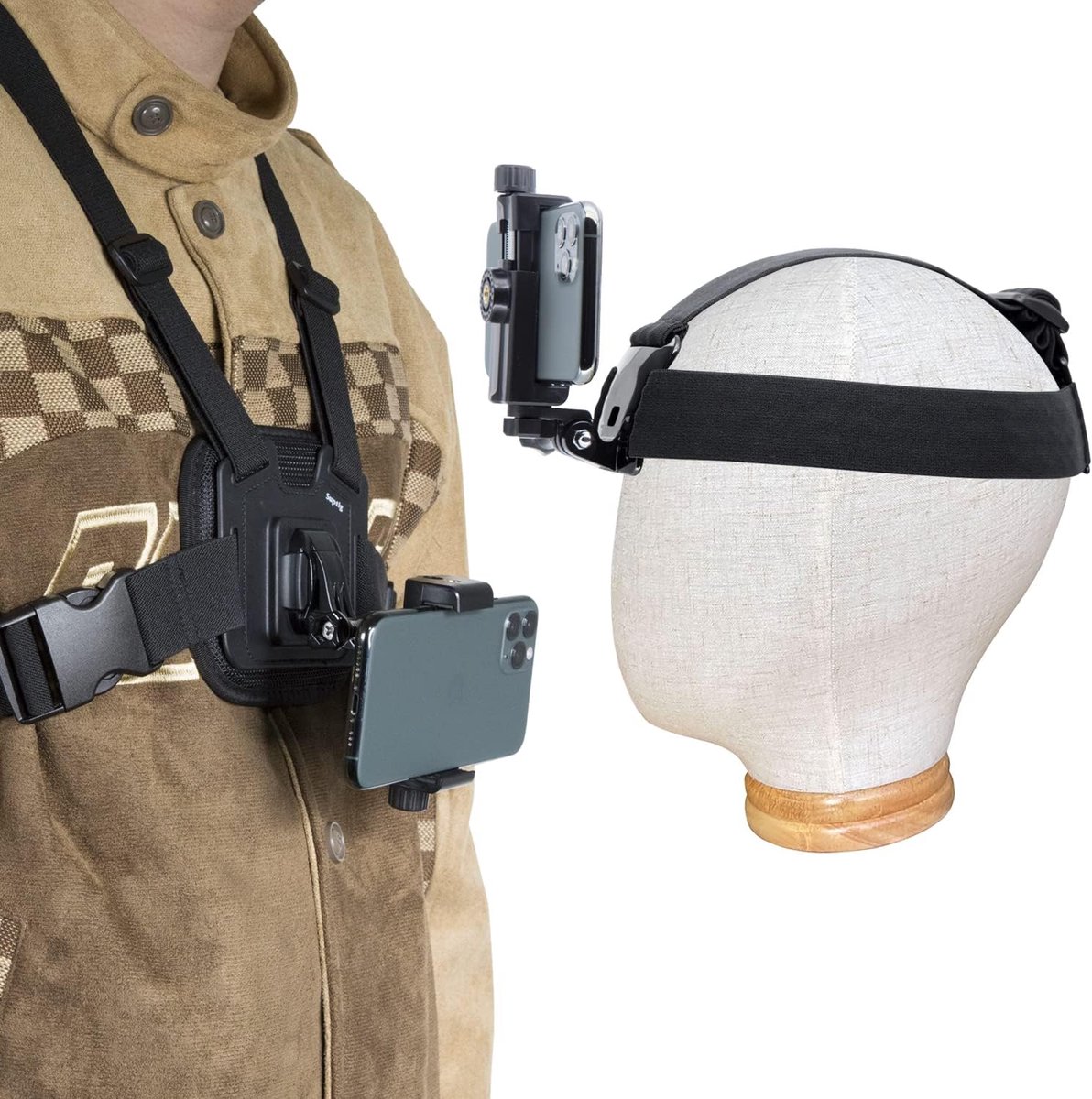 Telefoon Borstband Harnas Mount Hoofdband Houder Kit voor Pov/Vlog