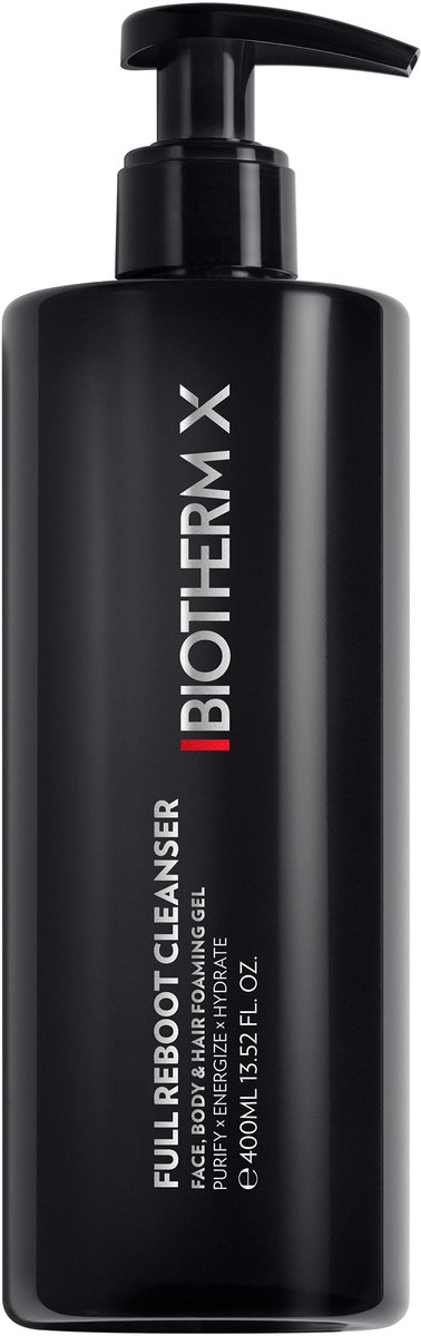 Biotherm X Full Reboot Cleanser Face, Body & Hair Foaming Gel – Purify x Energize x Hydrate - 400ml