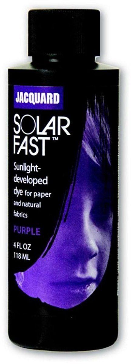 Jacquard Solarfast Lichtgevoelige Kleurstof Paars - Cyanotype Verf - Zonlicht Verf - Voor Stof en Papier - 118 ml