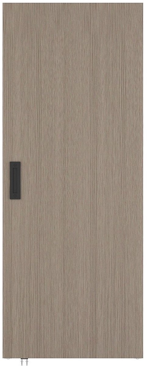 Vente-unique Schuifdeur in hout en MDF met verborgen rail - Lichte eik - 103 x 210 cm BOCAZI