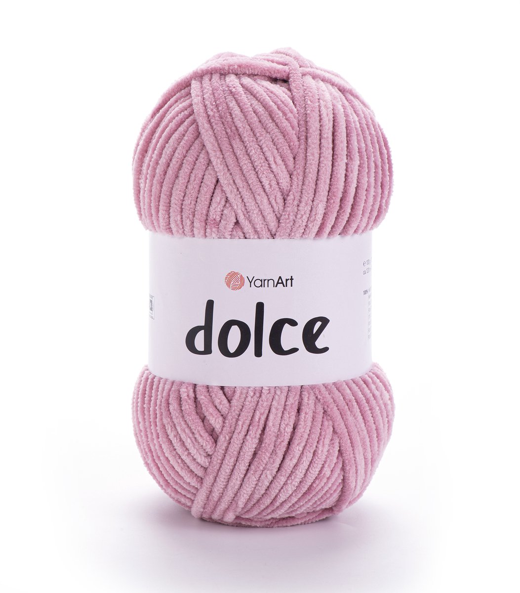 YarnArt Dolce Chenillegaren - 100% Micropolyester - voor Amigurumi Haken en Breien - 100g / 120m - Kleur 769