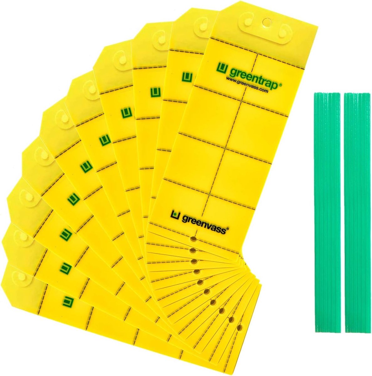 Insectenvallen 10 stuks - geel - effectieve vangst - ideaal voor buitengebruik - ShopVlot