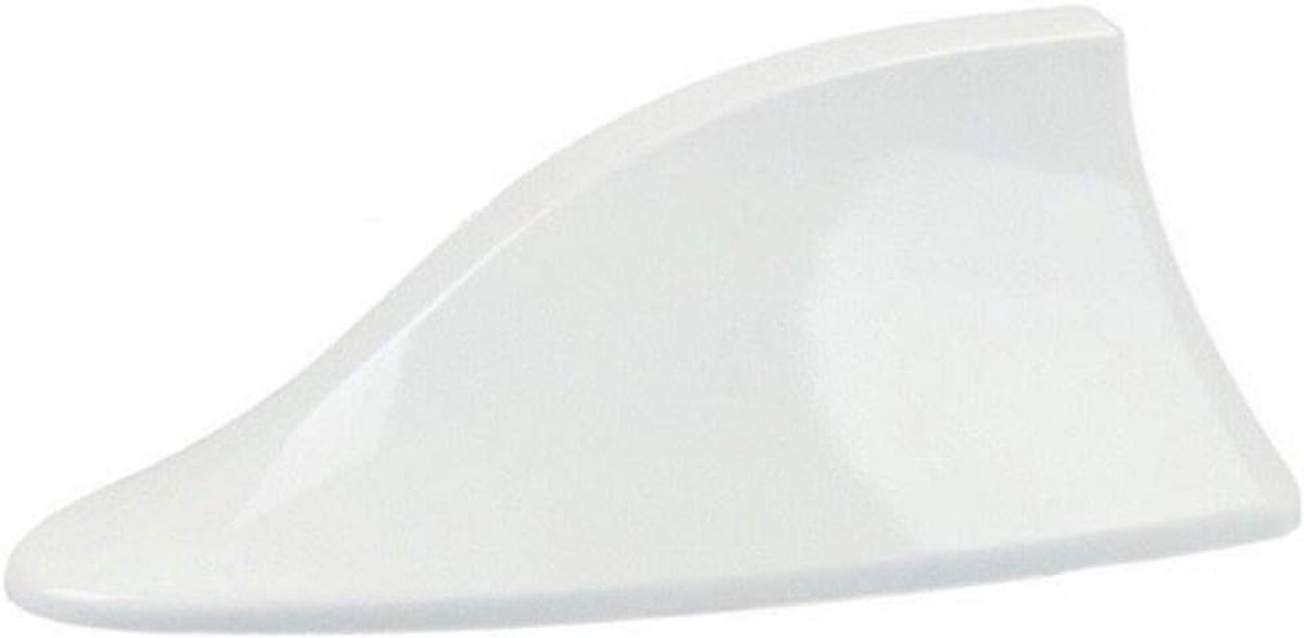 ABS Plastic Dak Stijl Haaivin Antenne Radio Signaal Antennes Universieel voor de meeste auto's-Wit