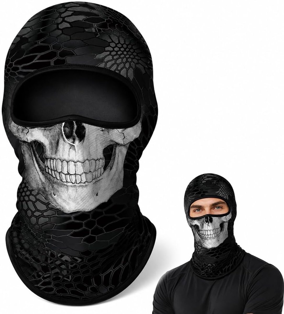 Zomer-Motorhelm Met Uv-Bescherming, Lichte En Elastische Balaclava, Unisex, Voor Buitensporten, Fietsen En Vissen