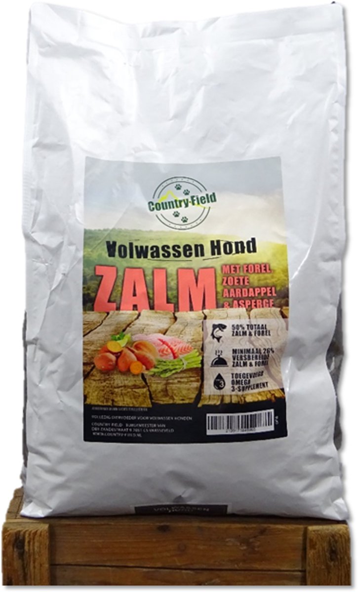 Country-Field Country-Field Graanvrij Adult zalm met forel 6kg