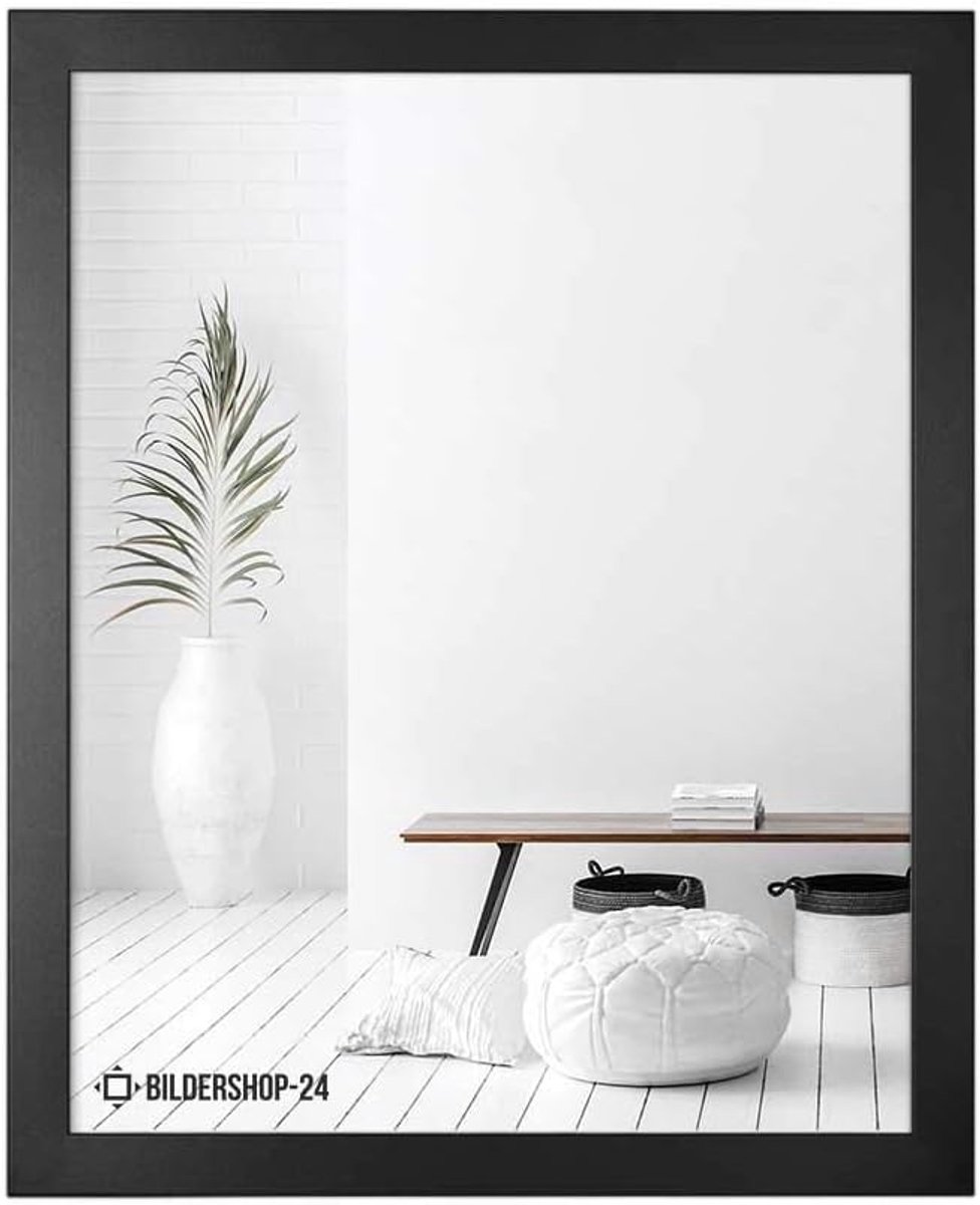 SnelShoppen - Monza BLACK fotolijst 20x30 cm - Moderne fotolijsten in 97 maten en 12 kleuren - Duurzaam MDF met acrylglas voor feest, huis en kantoor
