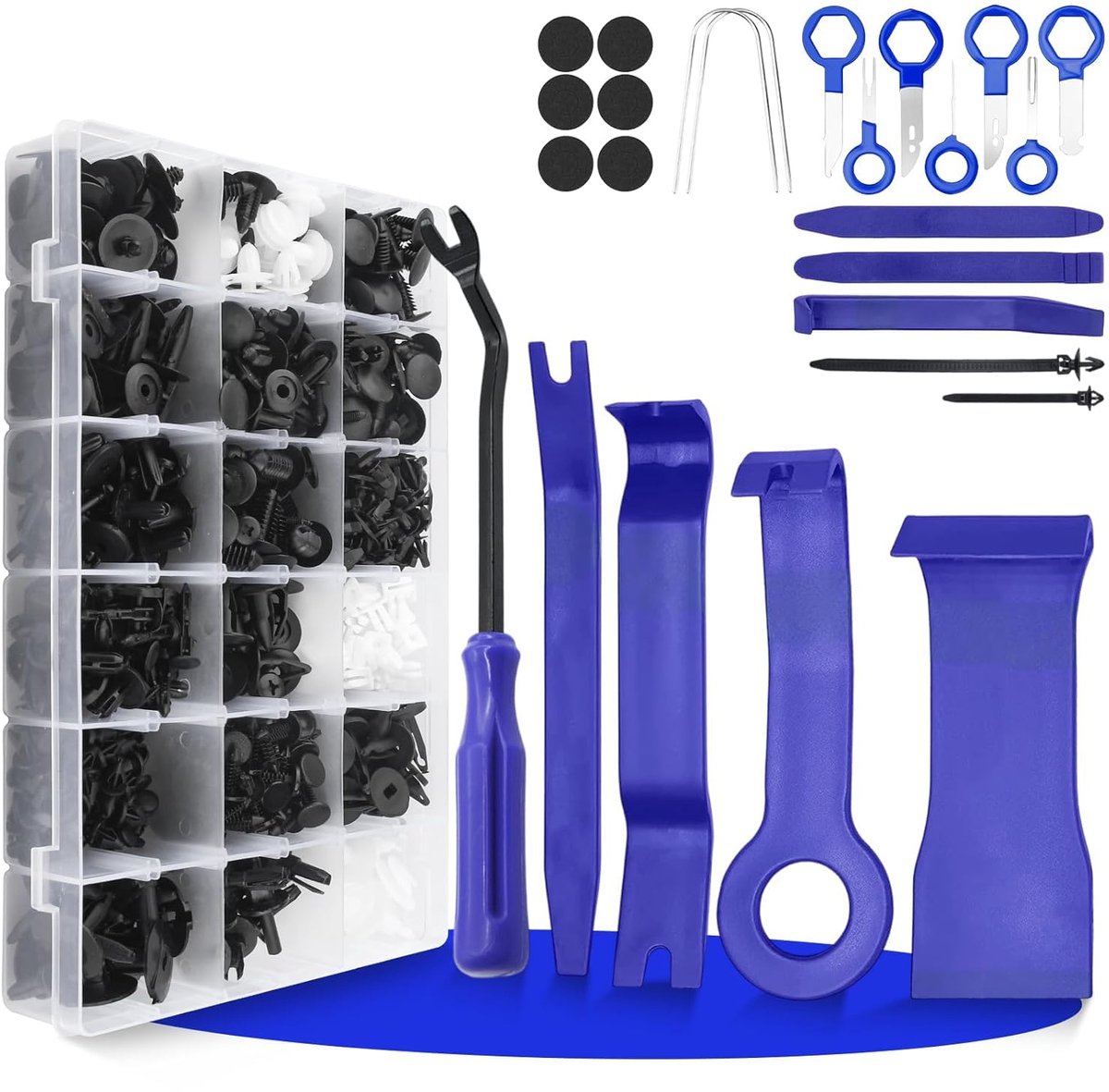SnelShoppen - 720 Stuks Autobevestigingsclips - Complete Set Bevestigingsclips Auto - De-Montagegereedschap - Interieuraccessoires - Autogereedschap m