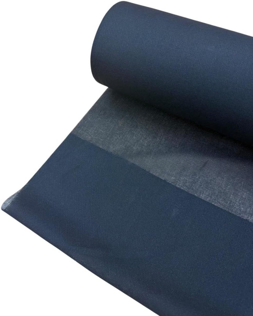 Opstrijkbare Tussenvoering - Inlegstof Fixeerstof - Naaien Versterken - Geweven Katoen - 90 cm x 1 meter - Zwart