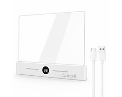 Leeslamp voor Boek - 2026 Nieuwe LED Liseuse - Oplaadbare Boeklamp met 3 Kleuren en Dimbaar - Handige Minimer en USB-C - Transparante Oogbescherming Leeslamp voor in Bed-Wit