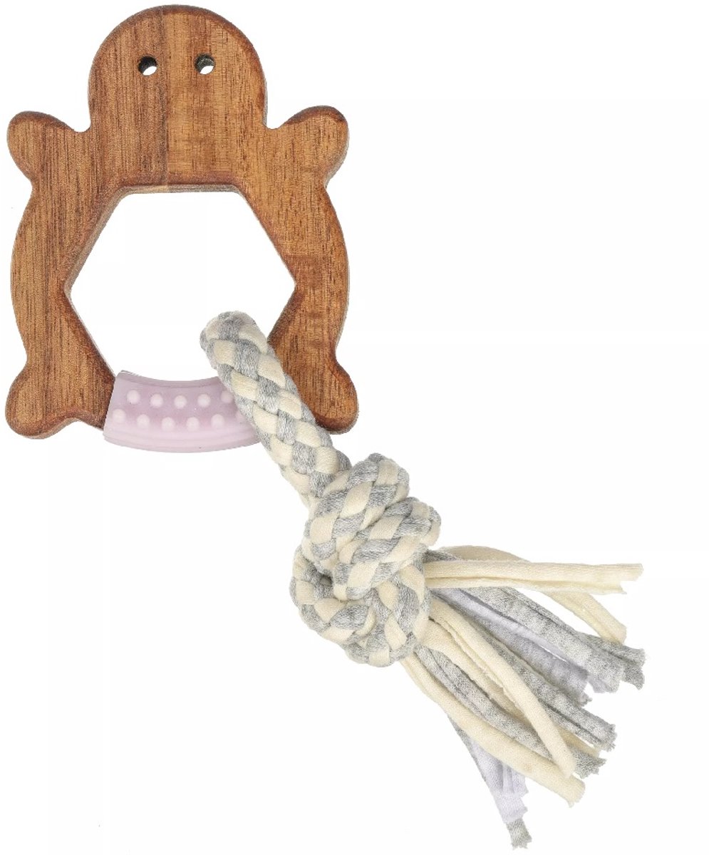 Puppy Houten Schildpad 6,5 × 2 × 9 cm