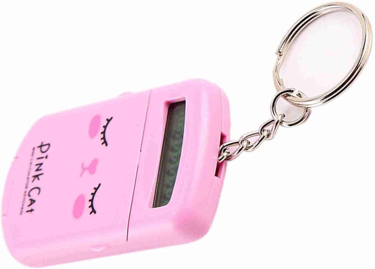 SnelShoppen - Rekenmachine Sleutelhanger 8-cijferig voor Kinderen en Studenten, Compact en Draagbaar, Kristalhelder Display, Ideaal voor Thuis en Op S