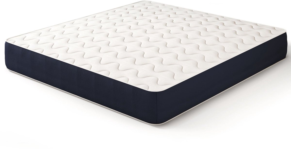 The White Stone Matras 160x200 cm van hypoallergeen Waterfoam, 14 cm | Vulling van katoen en hoes van ademend 3D-stof, anti-huisstofmijt en schimmelwerend | Gemaakt in Italië
