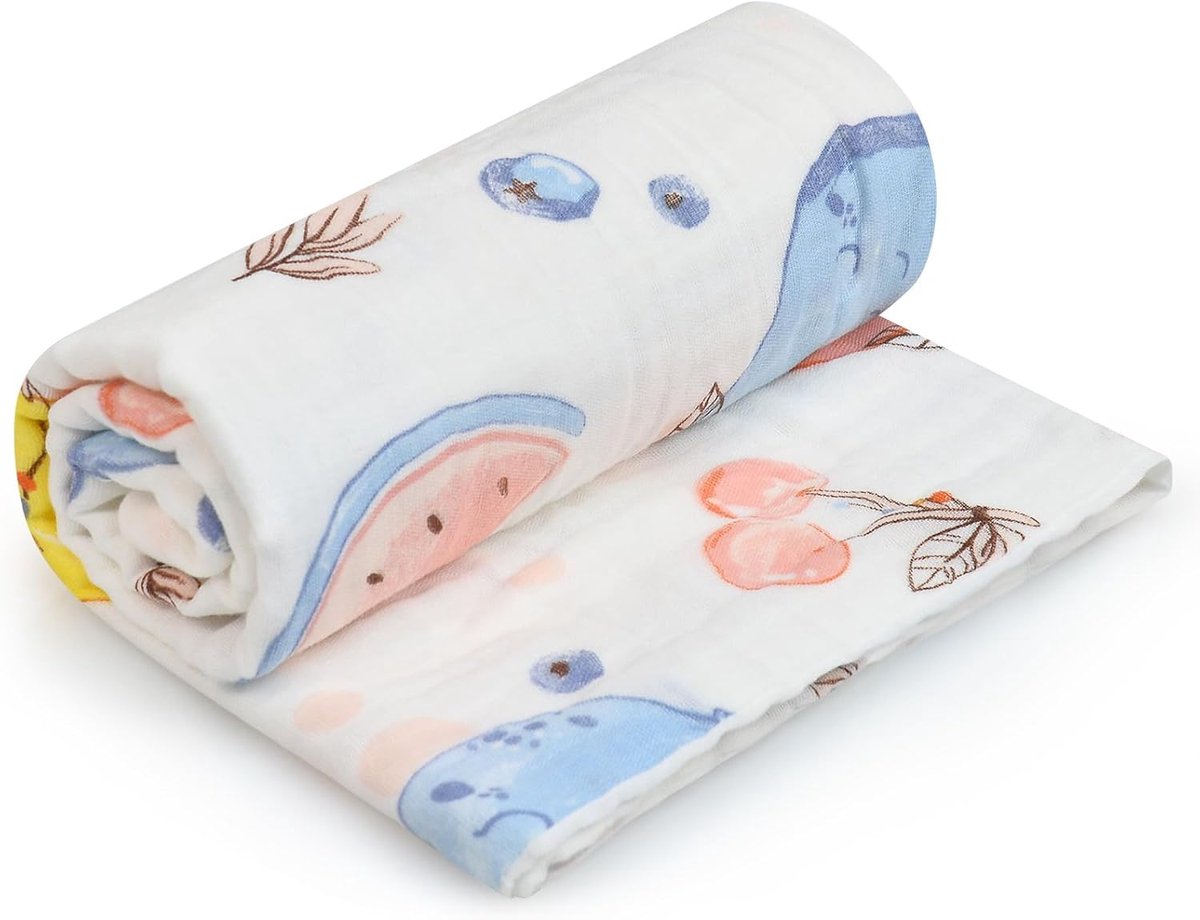 Babydeken 70x90cm - 100% katoen - warme inbakerdeken - ideaal voor wieg en kinderwagen - ShopVlot
