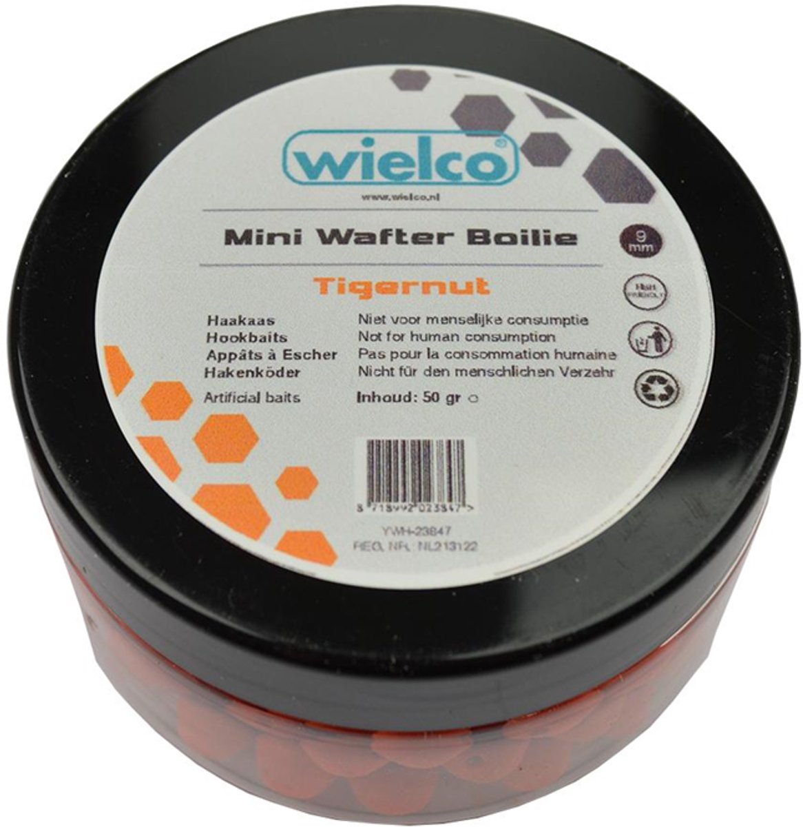 Wielco mini wafter boilie 9mm tigernut 50 gram