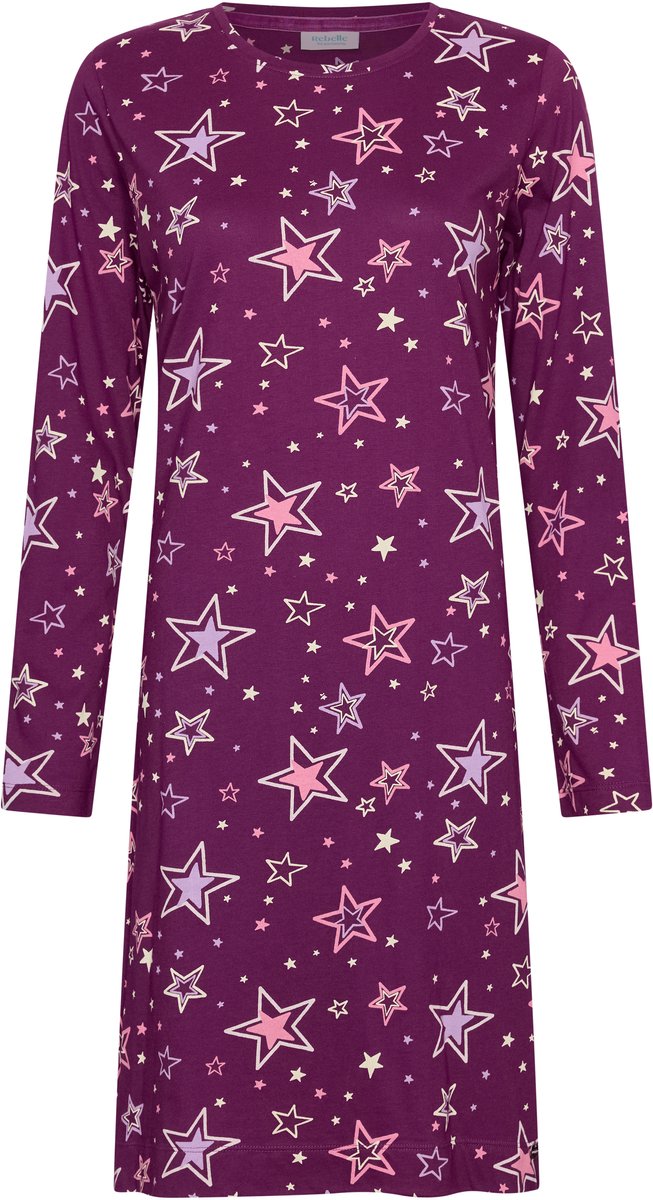 MyRebelle- Nachthemd - Starlight Magic - Katoen - Paars - Maat 40