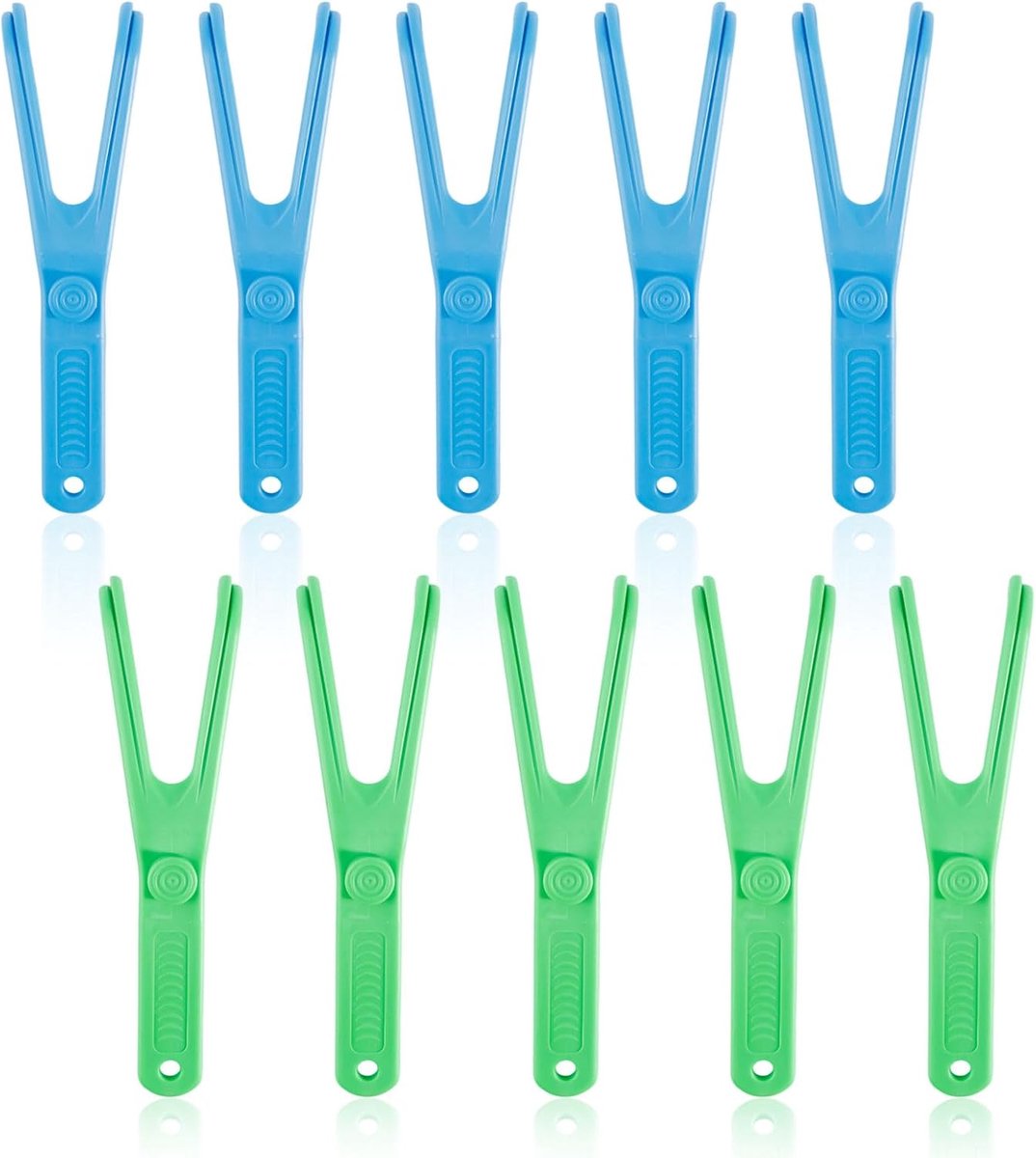 10 stuks tandzijde, tandzijdehouder, Dental Floss Holder, herbruikbaar voor familie, reizen, mondhygiëne