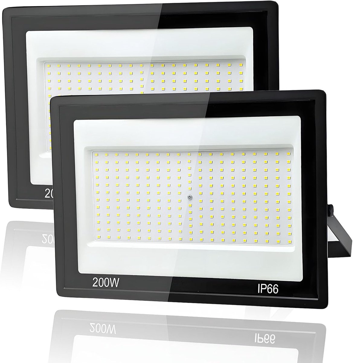 2 Stuks Led-Spot voor Buiten, Tkdaksy 1M Kabel 6500K Koel Wit 20000