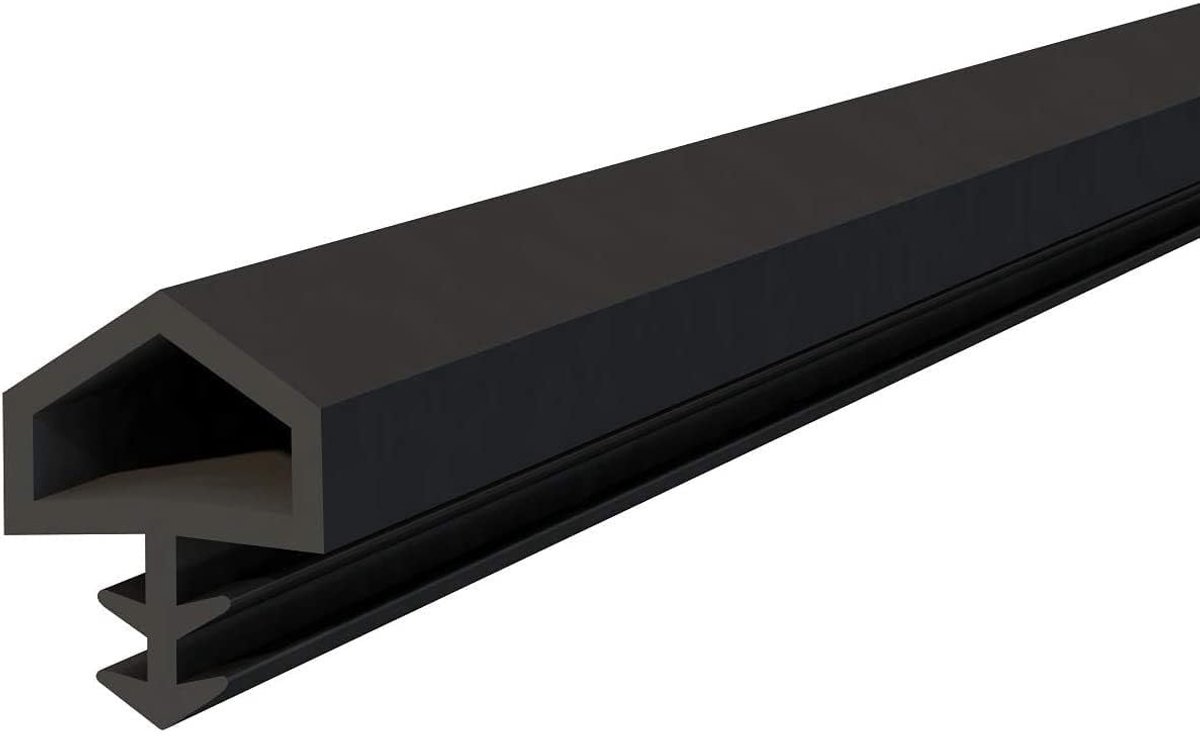 Rubber seal voor deuren en ramen - 5 mm x 10 mm - thermoplastisch rubber - geluidsisolatie en eenvoudige installatie - ShopVlot