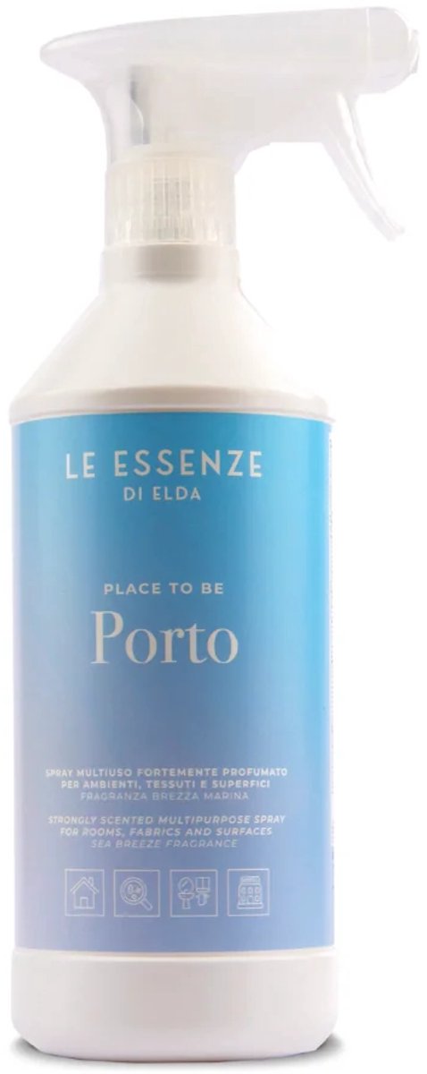 Le Essenze di Elda Allesreiniger Porto Spray 750 ml – Krachtige Multifunctionele Reiniger met Luxe Geur