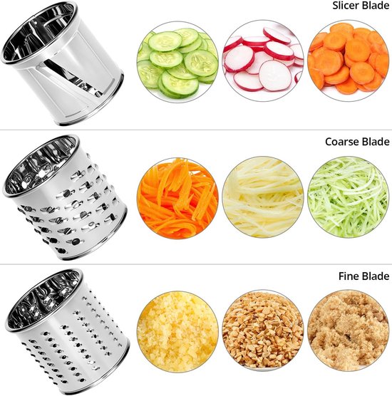 SnelShoppen - Groentesnijder Set, Roestvrij Staal Juliennesnijder, Keuken Accessoire, Compatibel met KitchenAid, Ideaal voor Salades en Groentegerecht — afbeelding 3