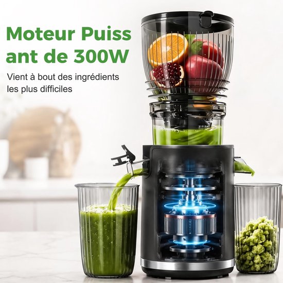 YASHE slowjuicer - 300 W - invoer 148 mm - omkeerfunctie — afbeelding 2
