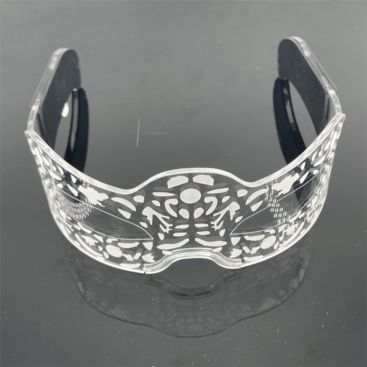 Doppler LED Upper Face Mask – Set van 2 – Lichtgevend Cyberpunk Masker – Festival – Carnaval – Halloween – Cosplay