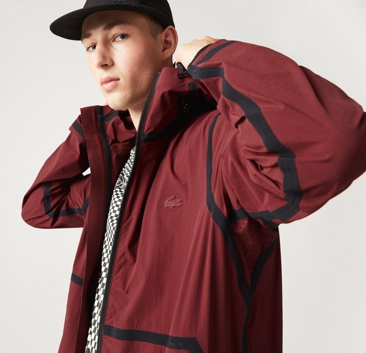 Lacoste heren licht jacket jas Rood