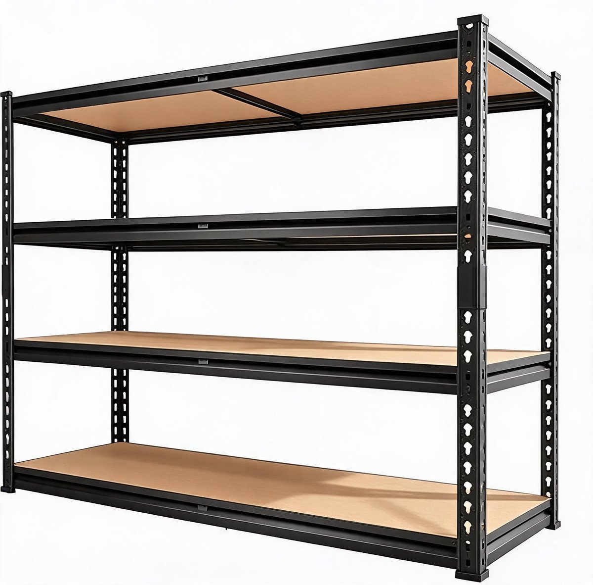 Danky 4-Laags Stelling - 122x61x152 cm - 1161KG - Split-design rek voor werkplaats en winkel
