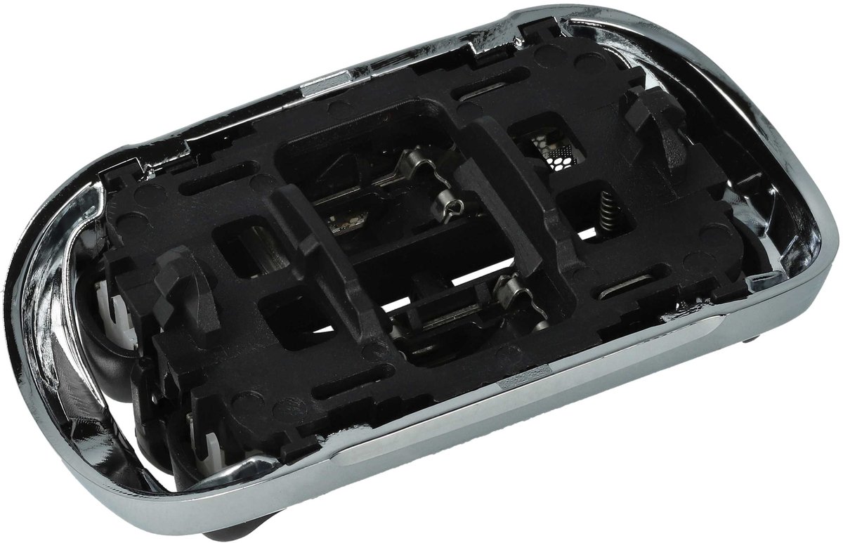 vhbw vervangende scheerkop, compatibel met Braun 70-B-4320cs, 70-B4500cs, 70-B4200cs, 70-N1200s, 70-N1000s, 70-B4000cs elektrisch scheerapparaat, zwart, zilver, wit