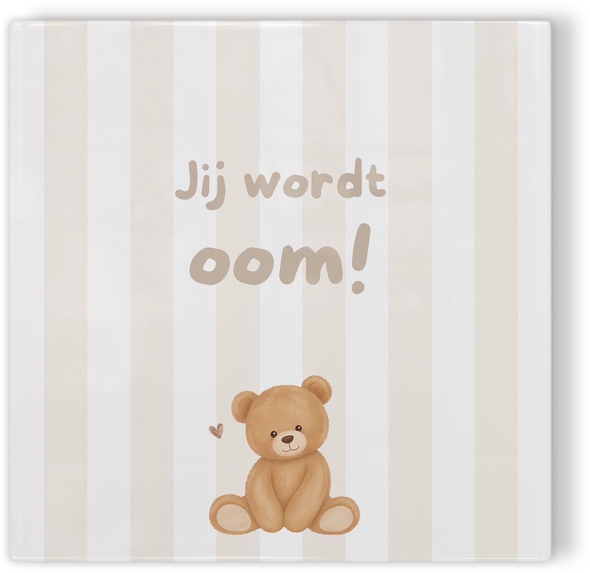 Tegeltje Jij wordt oom! - tegeltje zwangerschapsaankondiging - tegeltje met tekst