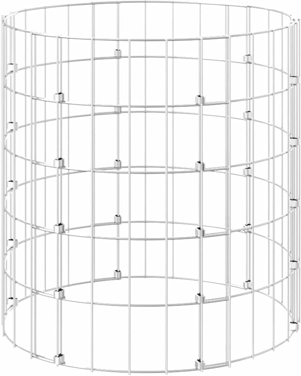 Compostbak Tuin - Composteerbak Tuinafval - Compost Maken - Thermisch Ontwerp - 50 x 50 cm - Zilver