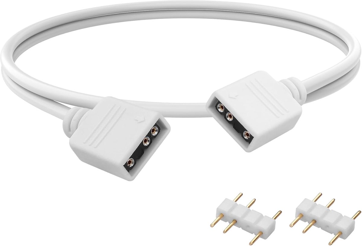 12 V 4-polig RGB 5 V 3-polige ARGB splitterkabel & verlengkabel (50 cm, ARGB)