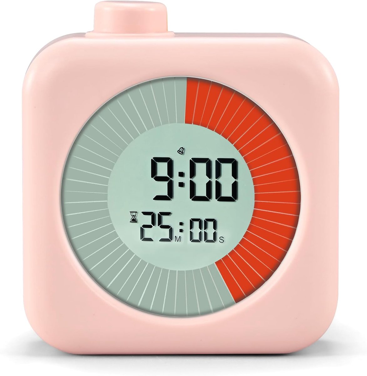 Digitale visuele timer, 3-in-1 met timer, klok en alarmfunctie, 60
