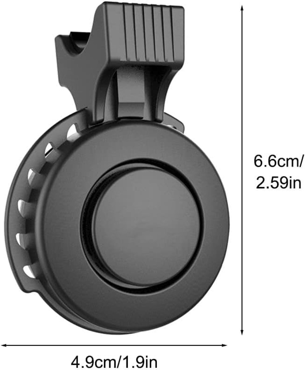 Elektrische fietshoorn, volumeverstelbare fietsalarmklokken, krachtig, waterdicht, USB-oplaadbaar, voor stuur van 21 tot 31,8 mm