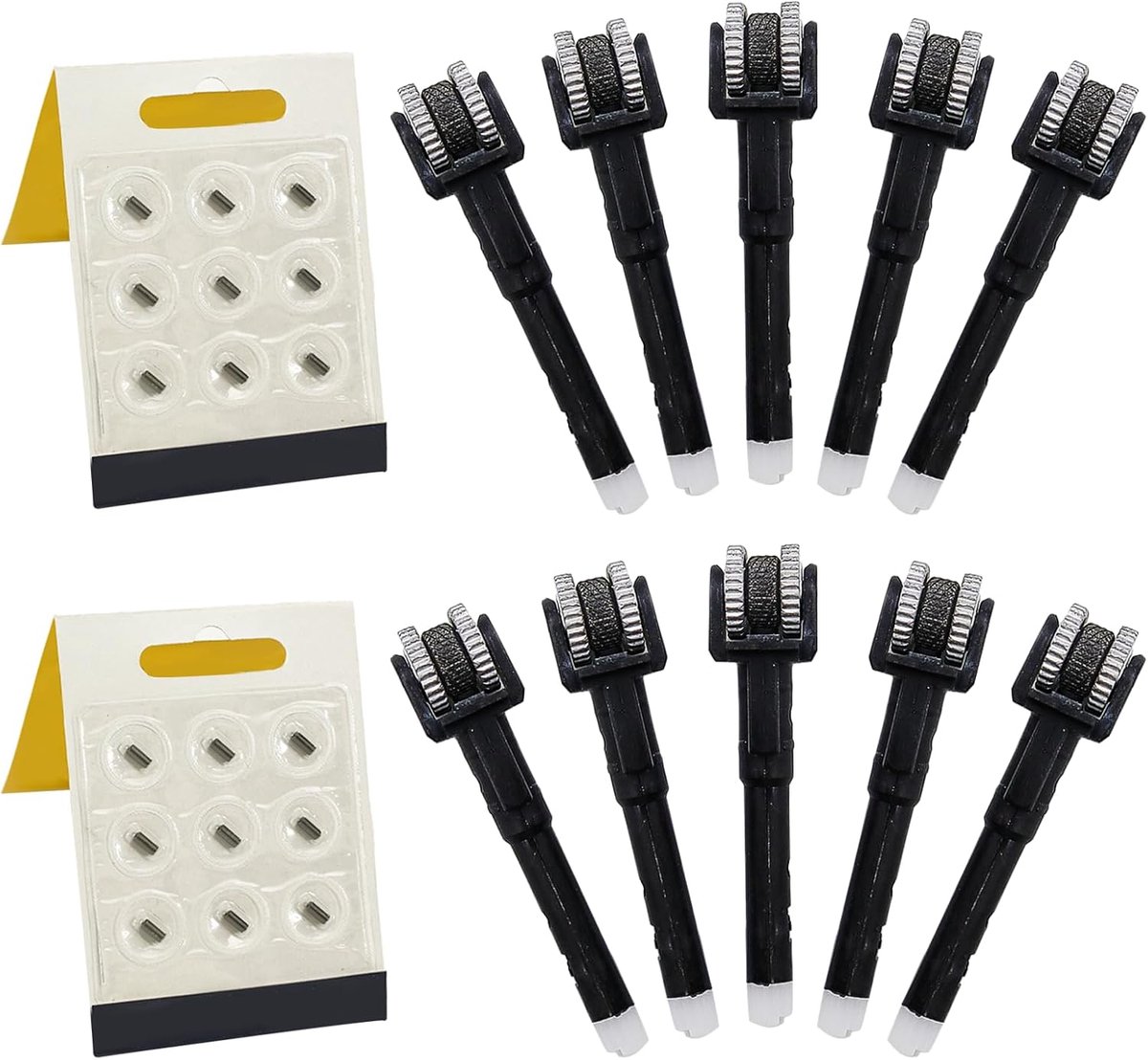 vuursteensysteem 10 vuursteenwielen + 2 x 9 vuurstenen Clipper aansteker vervangingsonderdelen voor het oplossen van ontstekingsproblemen