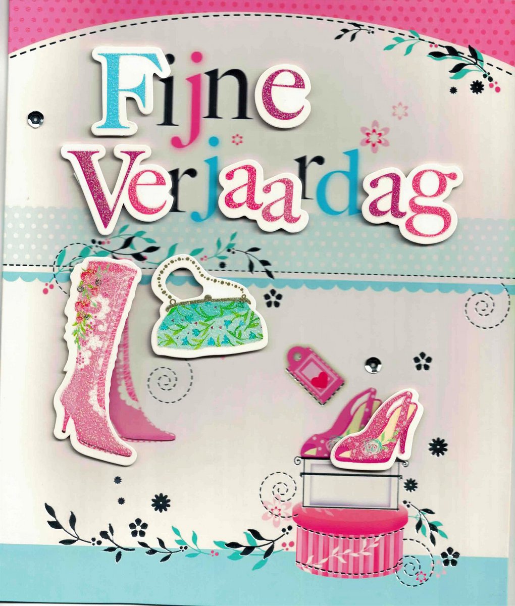 Grote wenskaart - wenskaart - verjaardag - van harte gefeliciteerd - verjaardag vrouw - jarig - van harte