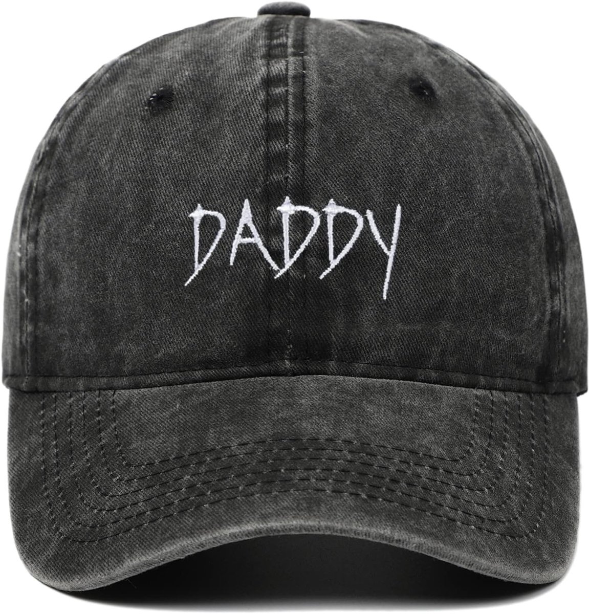 Hat Distressed Baseball Cap verstelbare geborduurde katoenen bal hoed