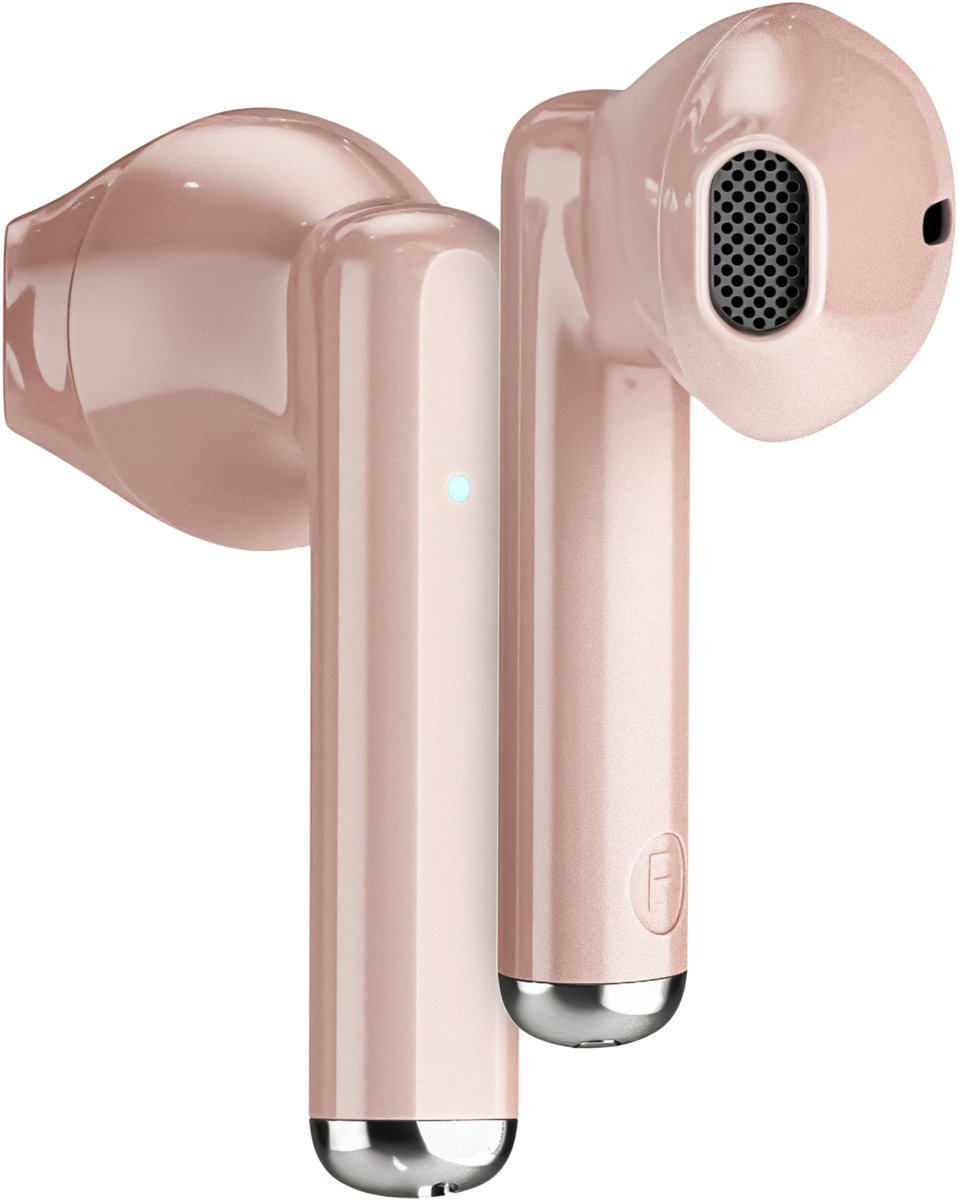 Phreeze EarBuds 2 - Draadloze Oordopjes - Roze Goud - Oortjes voor draadloos muziek luisteren, bellen & sporten - Bluetooth 5.3 - Microfoon - Waterbestendig IPX5 - Blijft Goed Zitten