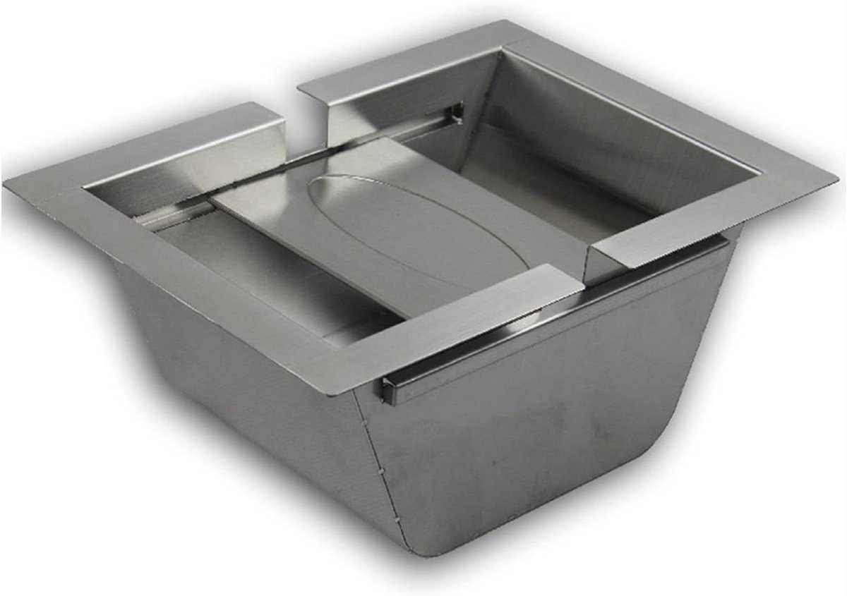 Kassaladen Inbouw - Inbouw dienblad - Geld Transacties - Roestvrij Staal 304 - 36 x 26 x 15 cm - Zilver