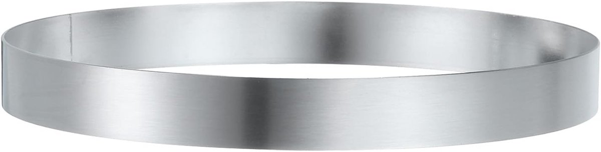 Ronde Taartring 16 x 2,5 cm Naadloze Rvs Pastry-Mousse Dessert Ring