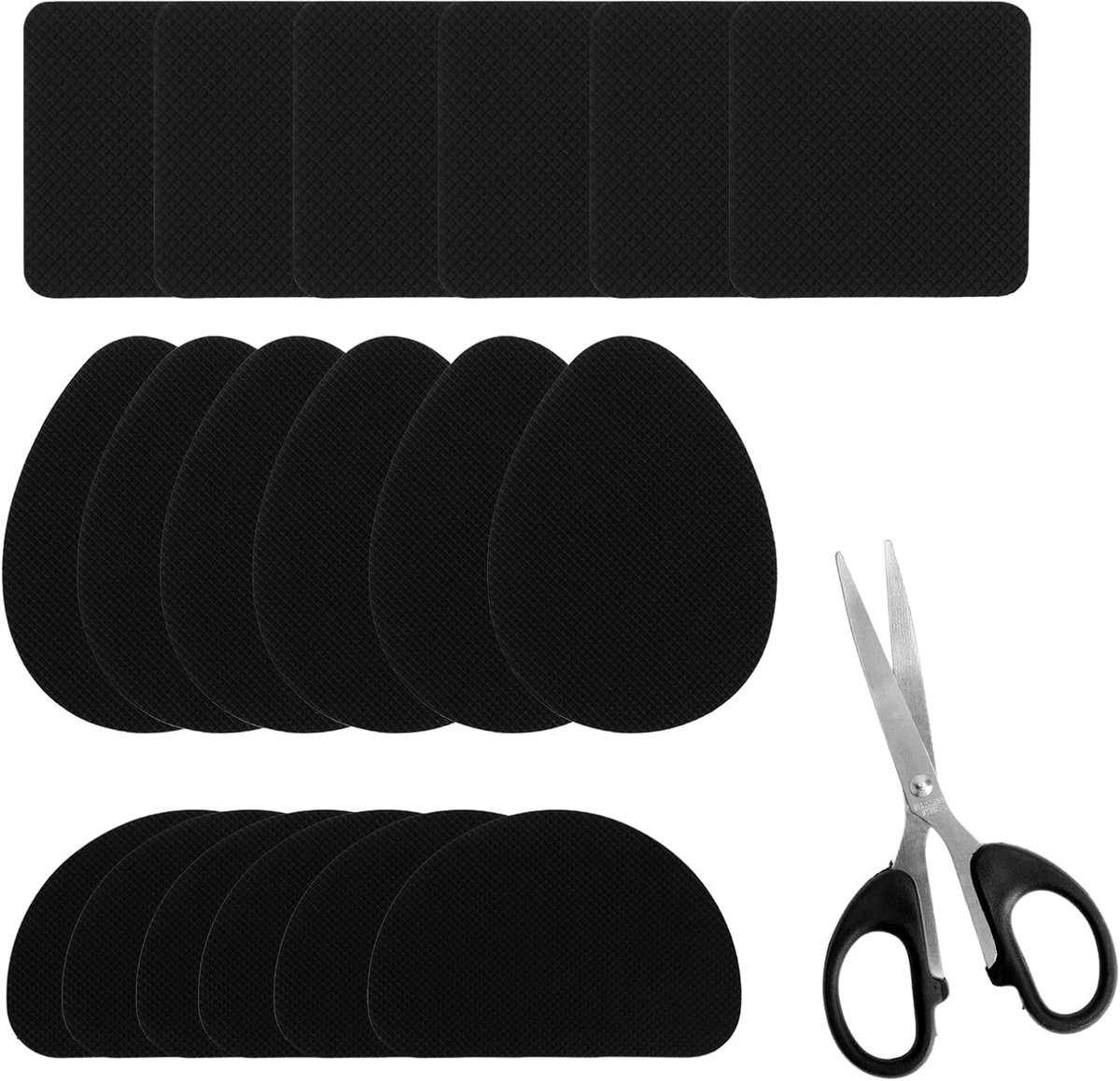 reparatieset, 18 stuks, rubberen zolen om op te plakken met schaar