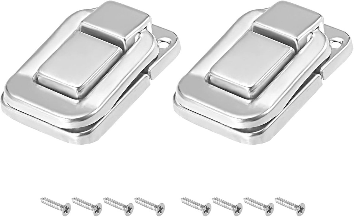 Schakelslot (38 mm x 25 mm) 2 stuks ijzeren kliksluiting - voor
