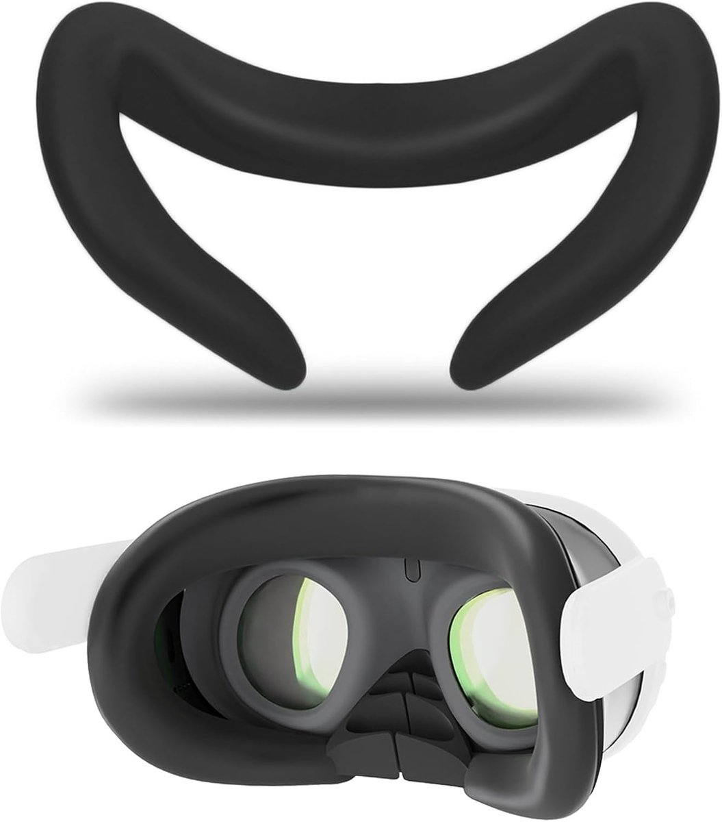 Gezichtsafdekking van siliconen voor Quest 3, VR-bril